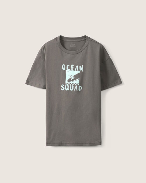 Playera Gris Estampada