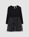 Vestido Negro Brillos,NEGRO P1