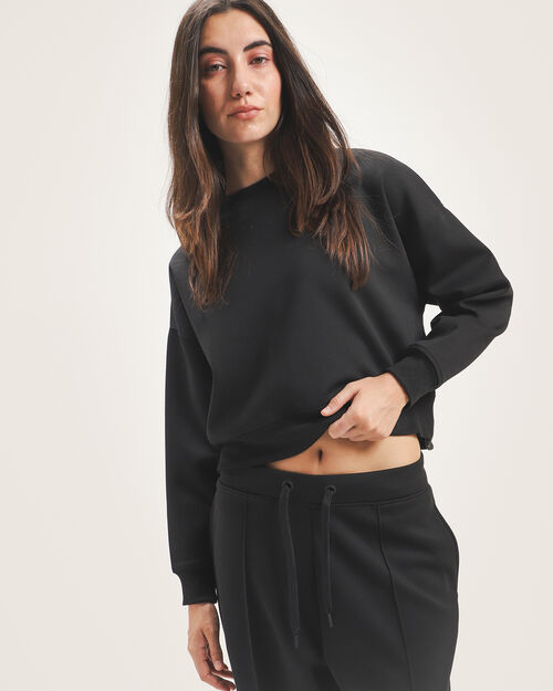Sudadera Negra Boxy