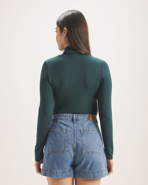 Top Verde Cuello Alto