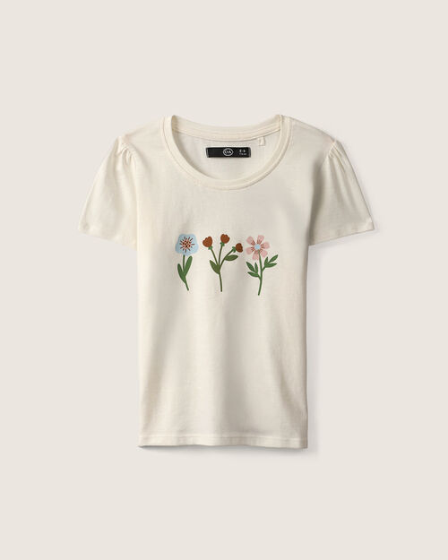 Playera Flores Manga Larga