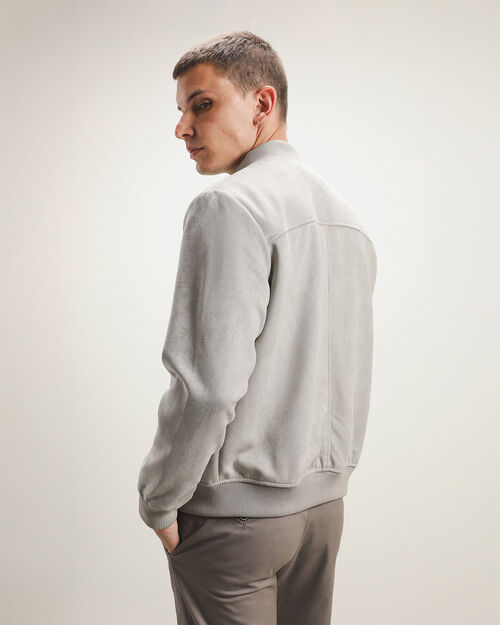 Bomber Gamuza Gris