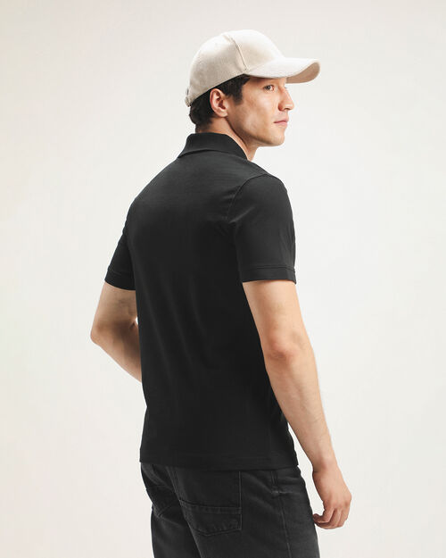 Polo Manga Corta Negra