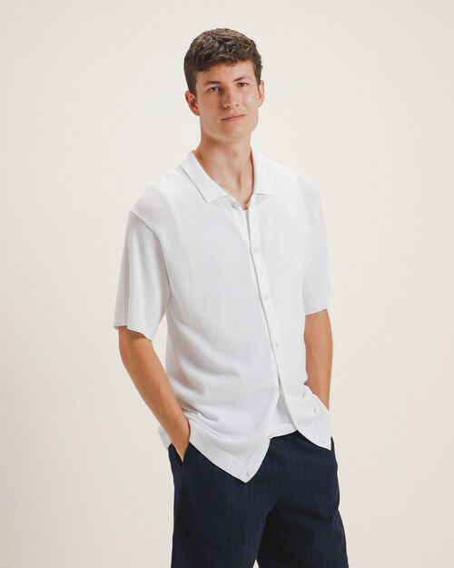 Camisa Blanca Manga Corta