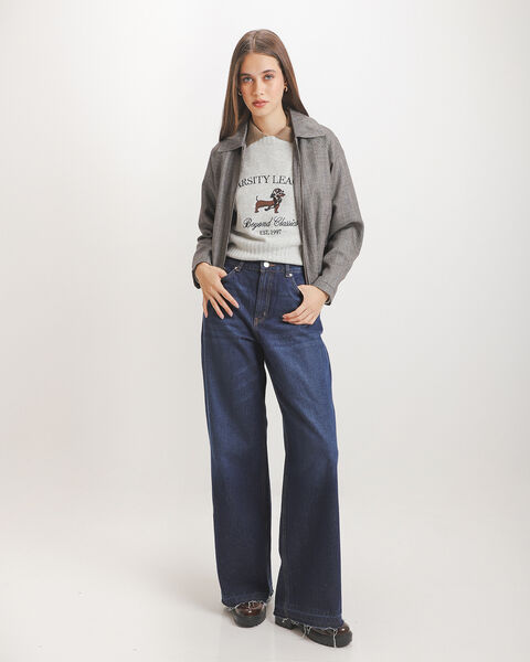 Jeans Fit Wide Leg Marino