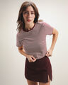 Playera Baby Tee Azul,ROJO VINO