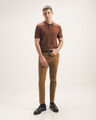 Pantalón Negro Fit Slim,MARRÓN