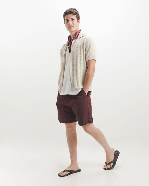 Camisa De Punto Beige