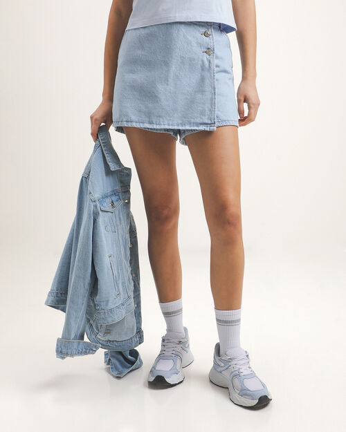 Short Falda Azul