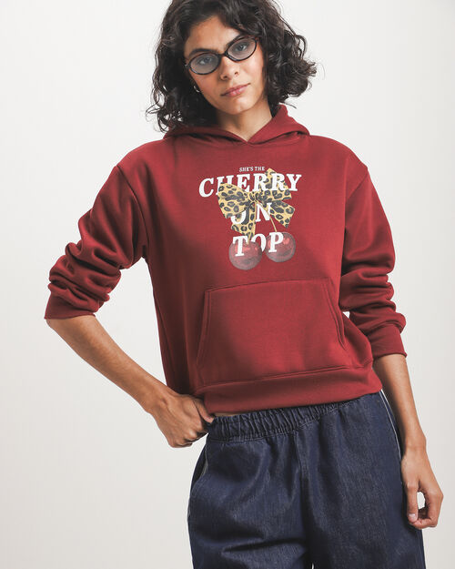 Sudadera Rojo Relaxed
