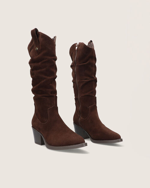 Bota Caf&eacute; Gamuza