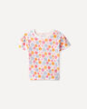 Playera Gr&aacute;fico Tulipanes,BLANCO P2