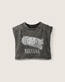 Playera Sin Mangas Nirvana,GRIS CARBON