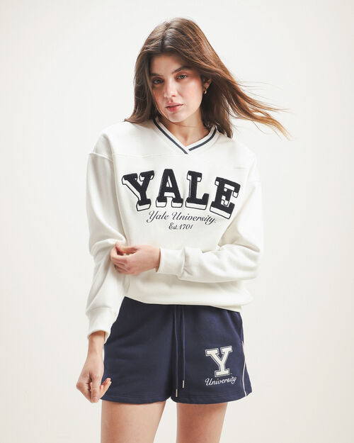 Sudadera Cerrada Blanca