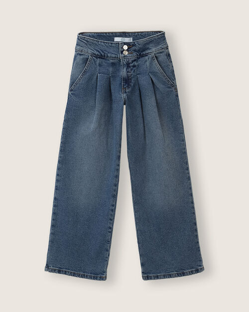 Jeans Wide Leg Pinzas
