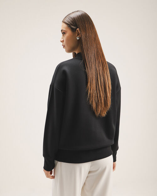 Sudadera Negra Estampada