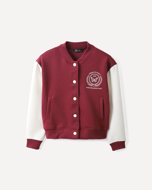Sudadera Roja Botones