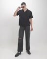 Jeans Baggy Negro,NEGRO