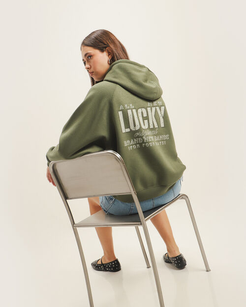 Sudadera Cerrada Hoddie Verde