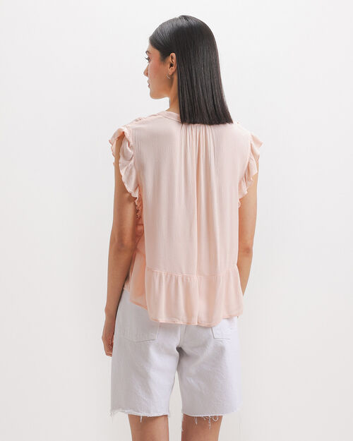 Blusa Naranja Texturizada