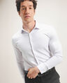 Camisa Fit Slim Azul,BLANCO