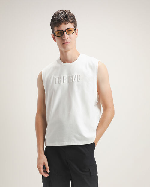 Playera Blanca Sin Mangas