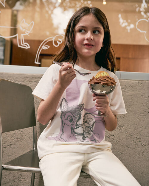 Playera Manga Corta Bambi