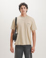 Playera Relaxed Estampada,OLIVO MEDIO