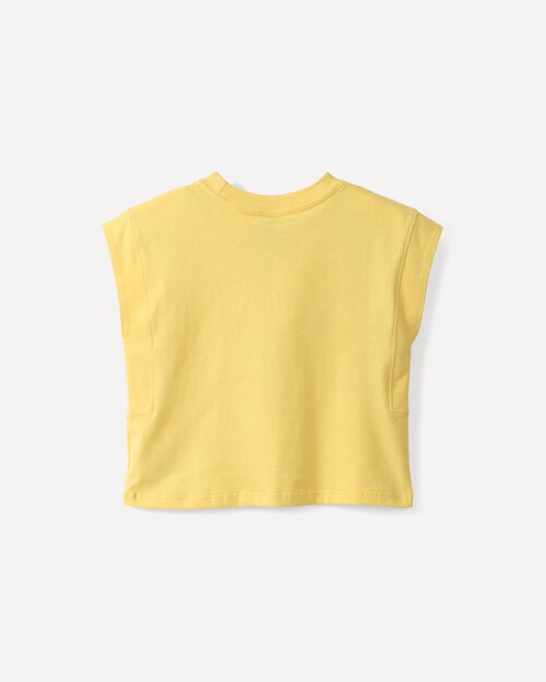 Playera Amarilla Bolsillo