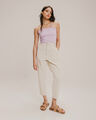 Jeans Baggy Paper Bag Cropped,CRUDO