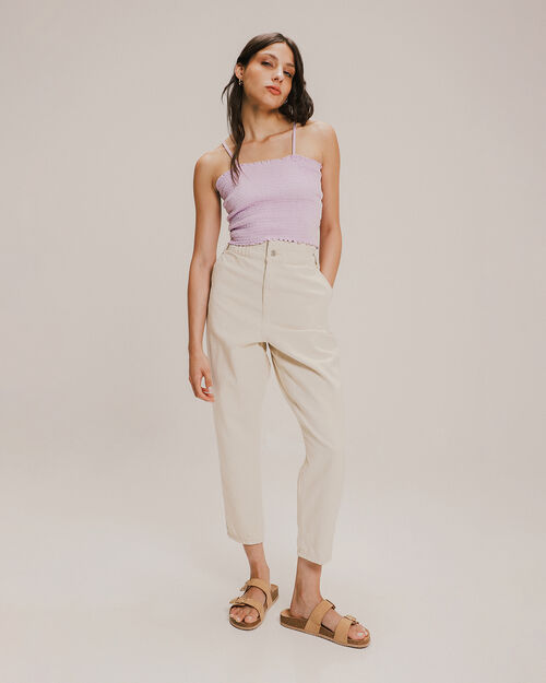 Jeans Baggy Paper Bag Cropped