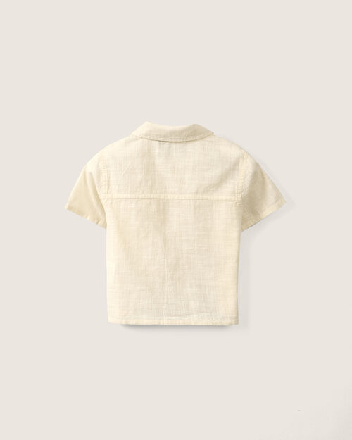 Camisa Bolsillos Beige