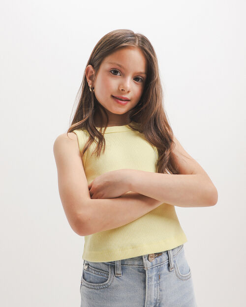 Top B&aacute;sico Amarillo