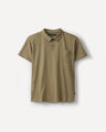 Polo Beige Manga Corta,BEIGE