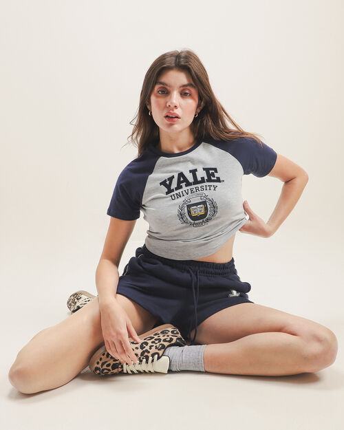 Playera Cropped Estampada