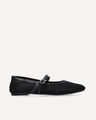 Balerinas Planas Mesh,NEGRO
