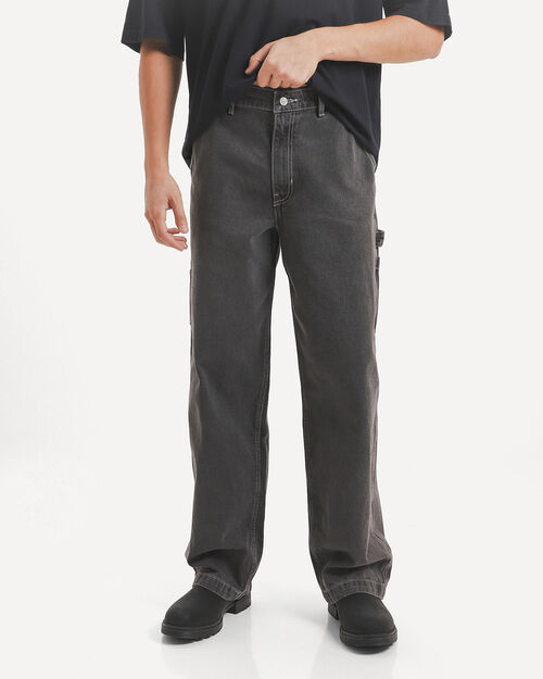 Jeans Baggy Carpintero Negro