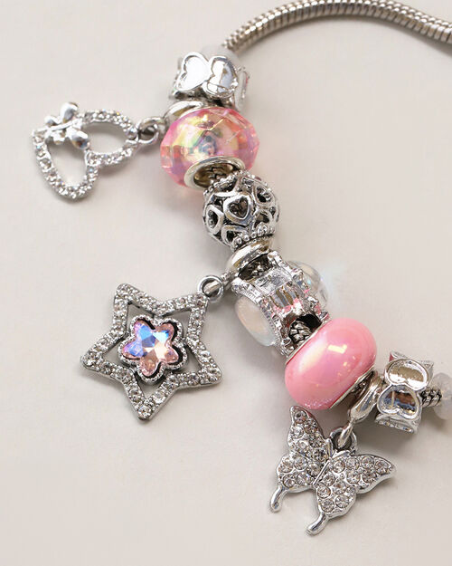 Pulsera Charms Plateada