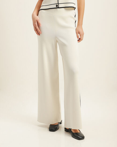 Pantalón Blanco Contraste