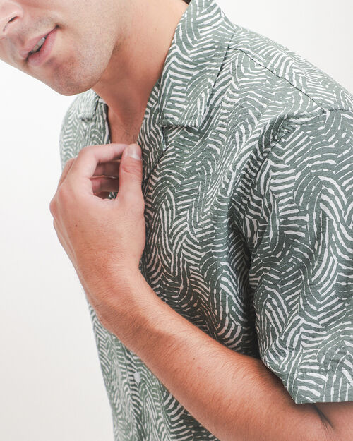 Camisa Verde Estampada