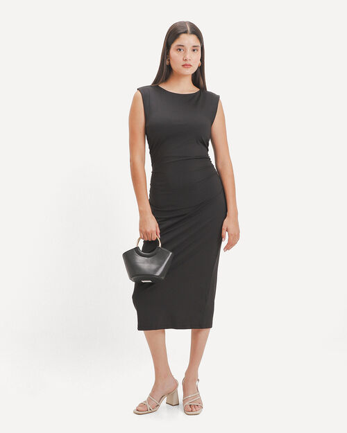 Vestido Negro Midi