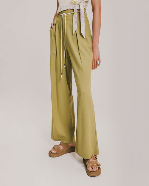 Pantalón Fluido Verde