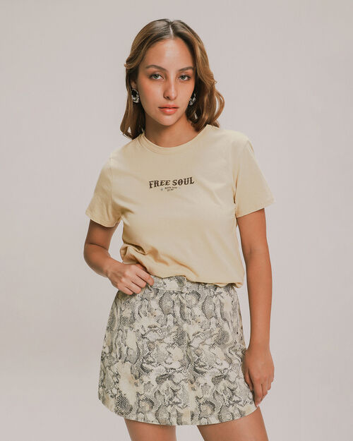 Playera Estampado Texto