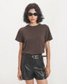Playera Caf&eacute; B&aacute;sica,CAFE