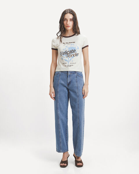 Jeans Straight Costuras