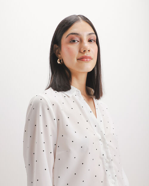 Camisa Estampado Lunares