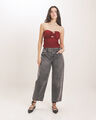 Barrel Jeans Gris,GRIS