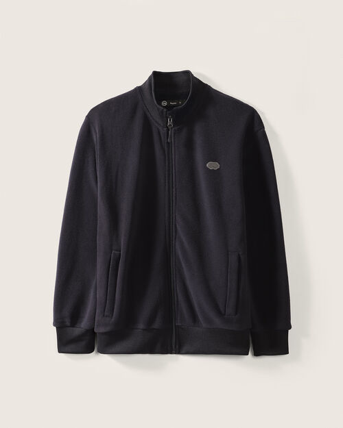 Chamarra Azul Con Textura