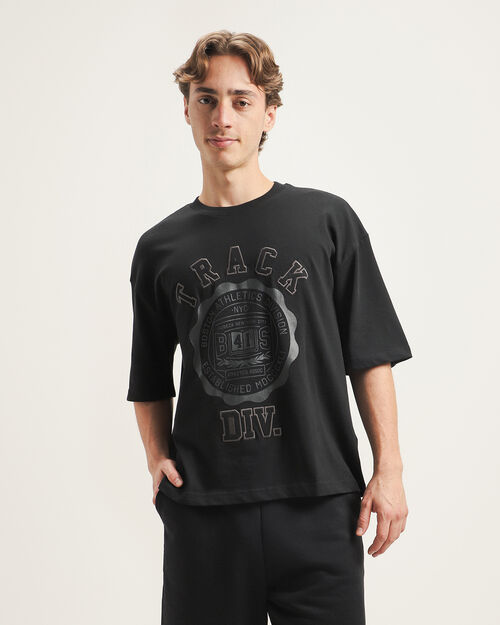 Playera Boxy Manga Corta
