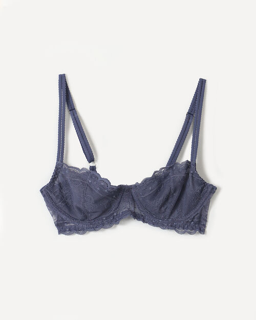 Brasier Azul Encaje